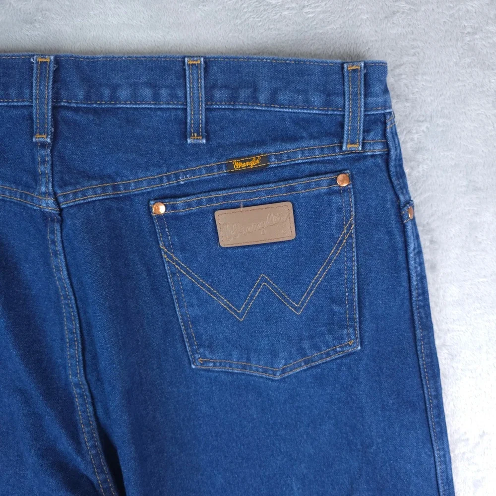 Wrangler Jeans Mens 40x32 Blue Cowboy Cut Original‎ Fit Straight Leg Western